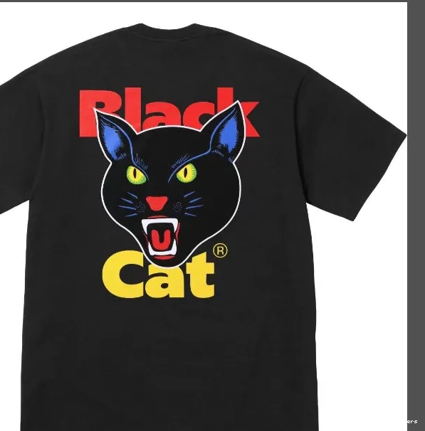 XL Black M White and 24 TEE Black L S BLACK Cat CAT 0827